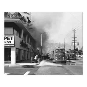 1974 Los Angele Fire Department Photograph by Don Ware