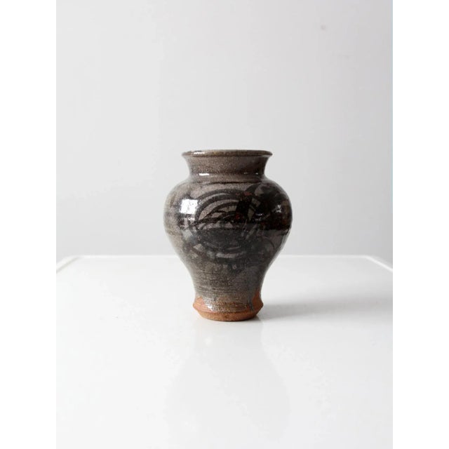 Vintage Studio Pottery Vase For Sale - Image 4 of 10