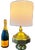 African Mid 20th Century Moroccan Moorish Engraved Brass Oil Lamp-Form Table Lamp For Sale - Image 3 of 10
