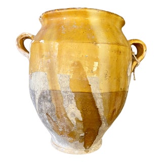 Antique French Glazed Confit Pot, 1890s For Sale