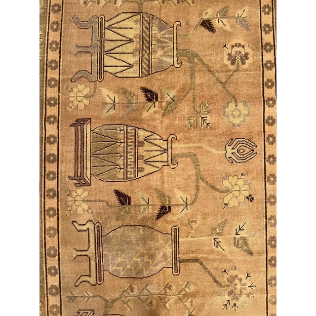 Traditional 19th Century Vintage Central Asian Samarkand Rug For Sale - Image 3 of 9