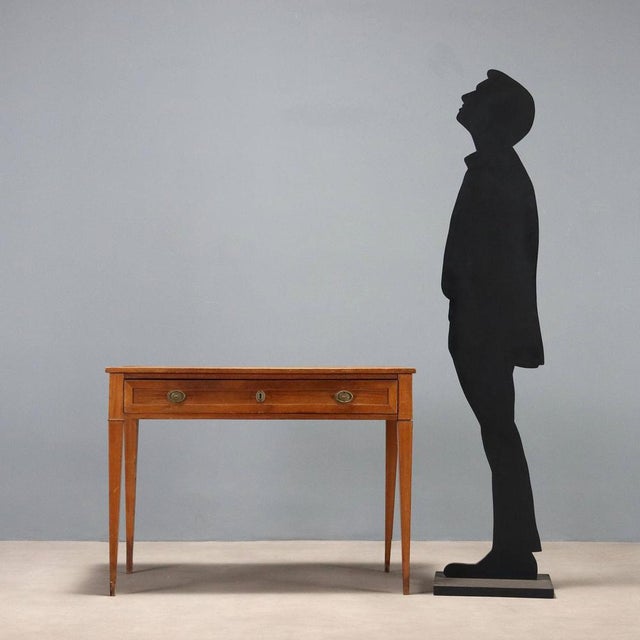 Italian Writing Desk in Mahogany For Sale - Image 3 of 10