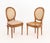 Wood Set of Six Louis XVI Style Cane-Paneled Walnut Dining Chairs For Sale - Image 7 of 13