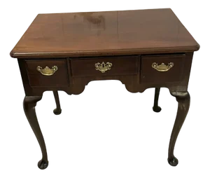 George III Figured Mahogany Lowboy Side Table, 1780s