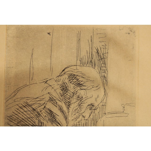 1930s "Le Bonne Grauier" French Etching Attributed to Pierre Bonnard For Sale - Image 9 of 13