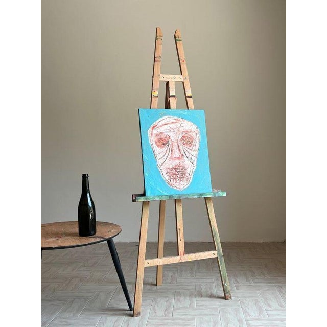 Early 21st Century ArpVerdeacqua, Ma il Cielo e Sempre piu Blu, 2022, Acrylic on Canvas For Sale - Image 5 of 6