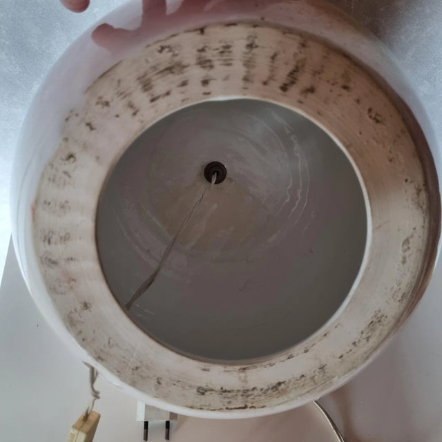 Vintage Desk Lamp with Floral Decorations, 1970s For Sale - Image 6 of 7