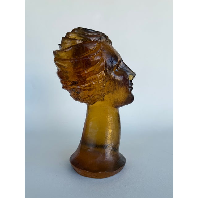 Plastic Vintage Large Dorthy Thorpe Resin Bust For Sale - Image 7 of 8