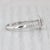 Silver 0.42ctw Diamond Halo Engagement Ring 14k White Gold Size 7 Emerald Cut, Size 7 For Sale - Image 8 of 8