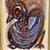 Mixed media painting of Oiseau Bird by artist Henri d Waroquier. School of Paris. Size of painting is approx. 7 5/8" X 5...