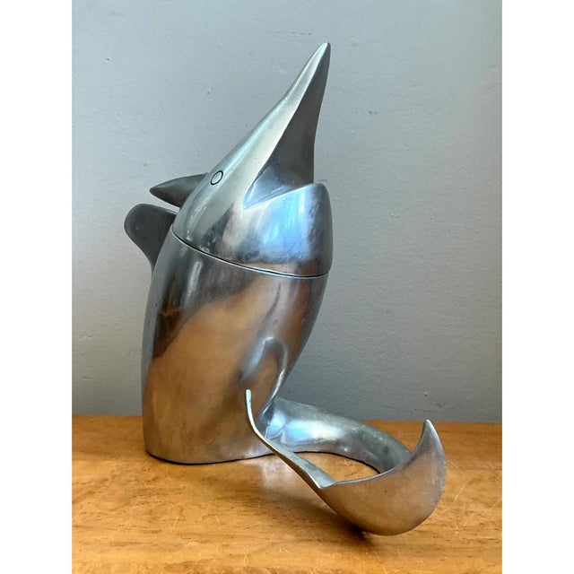 Retro Metal Dolphin Beverage Cooler For Sale - Image 10 of 13