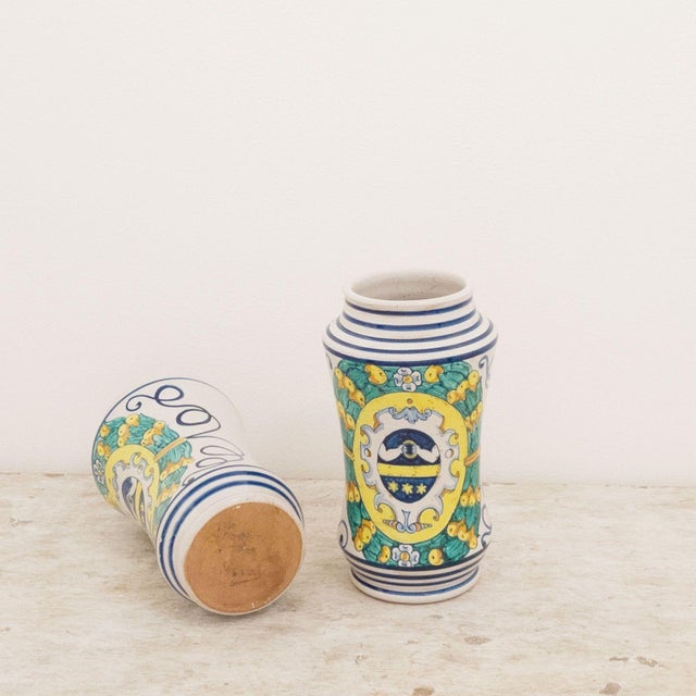 Pair of Vintage Apothecary Jugs in the 17th Century Style For Sale - Image 4 of 5