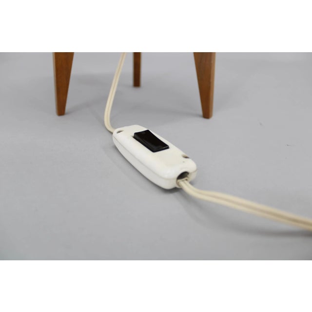 Brown Table Lamp attributed to Uluv, Czechoslovakia, 1960s For Sale - Image 8 of 10