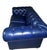 Elevate Your Living Space With These Navy Chesterfield Genuine Leather Sofa and Loveseat Set For Sale - Image 4 of 12