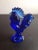 1970s Westmoreland Cobalt Blue Rooster Figurine For Sale - Image 4 of 6