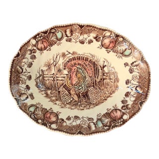 Vintage Johnson Brothers His Majesty Oval Serving Bowl England For Sale