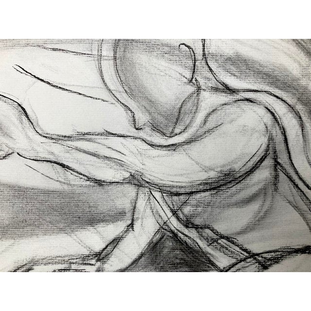 "Butoh Figure" charcoal drawing on 18" x 12" off white Strathmore Series 300 charcoal paper. Would look great as part of a...