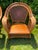 Stunning pair of Pier 1 woven Rattan Web Lounge Chairs. Beautiful vintage condition. Cushions with silk rope ties are for...