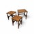 Set of Nordic nesting tables made of teak and oak wood. Durable and functional without sacrificing aesthetics thanks to...