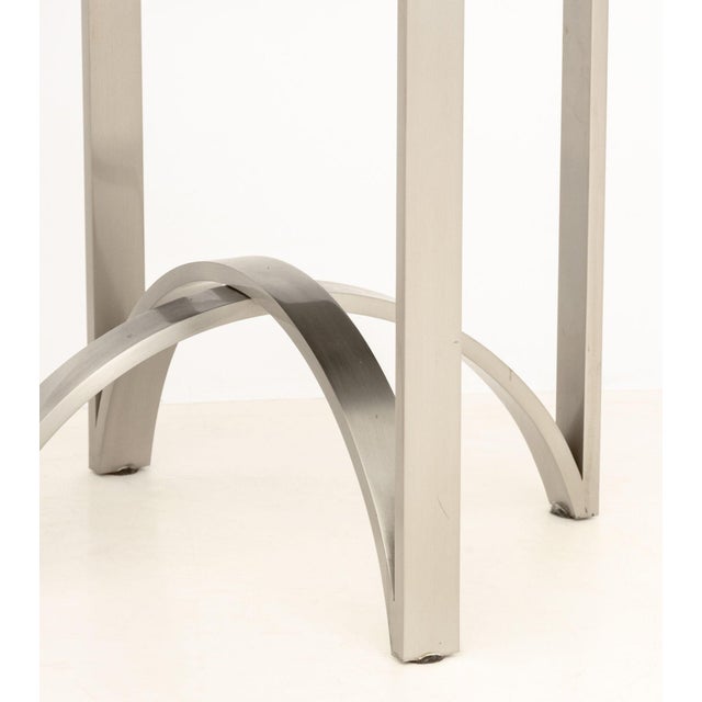 Michael Berman Pair of Michael Berman Zebra Wood Bedside Tables For Sale - Image 4 of 9