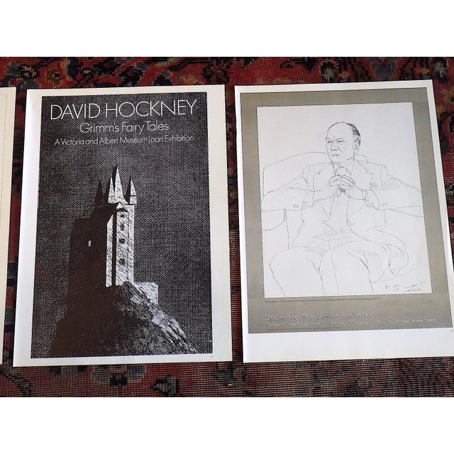 Postmodern Vintage David Hockney Poster Lithographs - Set of 3 For Sale - Image 3 of 4