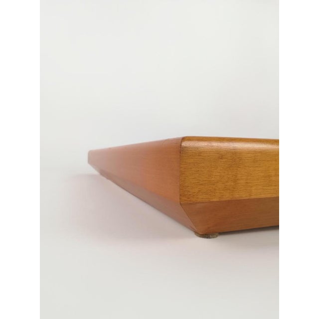 Italian Mirror in Fluted Walnut, 1970s For Sale - Image 18 of 18