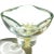 Mid-Century Modern Vintage Murano Fratelli Toso Yellow Blue Italian Art Glass Flower Design Paperweight Bowls Catchalls - A Pair For Sale - Image 3 of 9