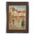 20th Century French Dark Brown Signed Oil on Panel Impressionist Street Scene in Passe-Partout For Sale