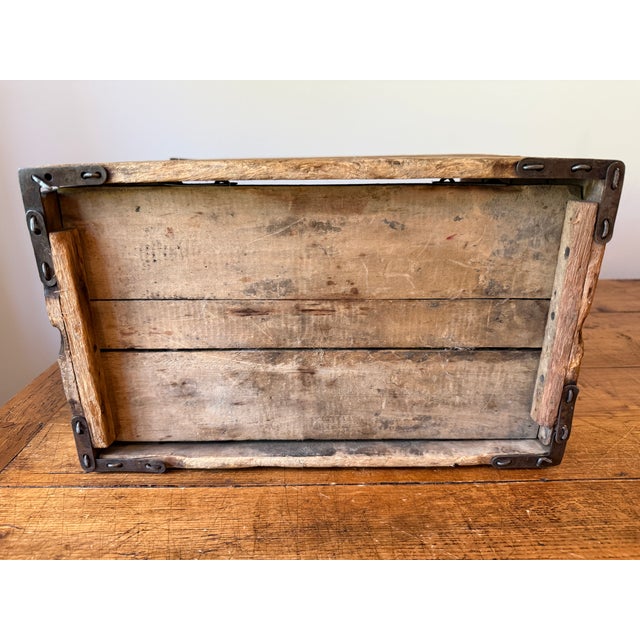 Antique Hubbard's Wood Wire Sewn Folding / Collapsible Crate For Sale - Image 10 of 13
