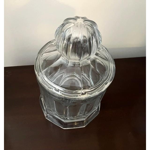 American Mid 20c Heisey Colonial Clear Glass Fruit Jar/Canister For Sale - Image 3 of 6