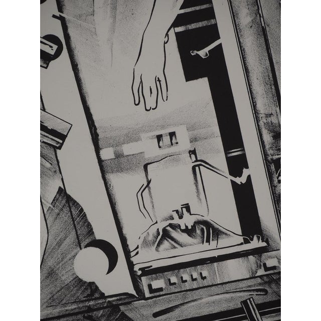 Francisco Melo, Homme du futur (Nude), Lithograph For Sale - Image 6 of 8