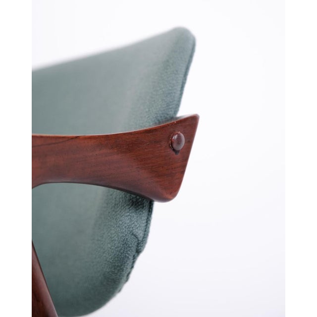 Blue Vintage Model 42 Dining Chairs in Rosewood from Kai Kristiansen, 1960s, Set of 6 For Sale - Image 8 of 11