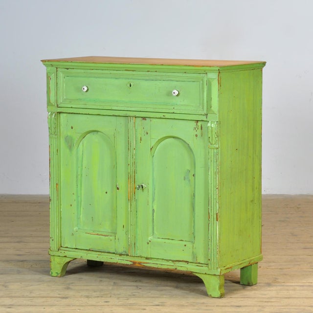 Antique Green Pine Buffet, 1910 For Sale - Image 16 of 16