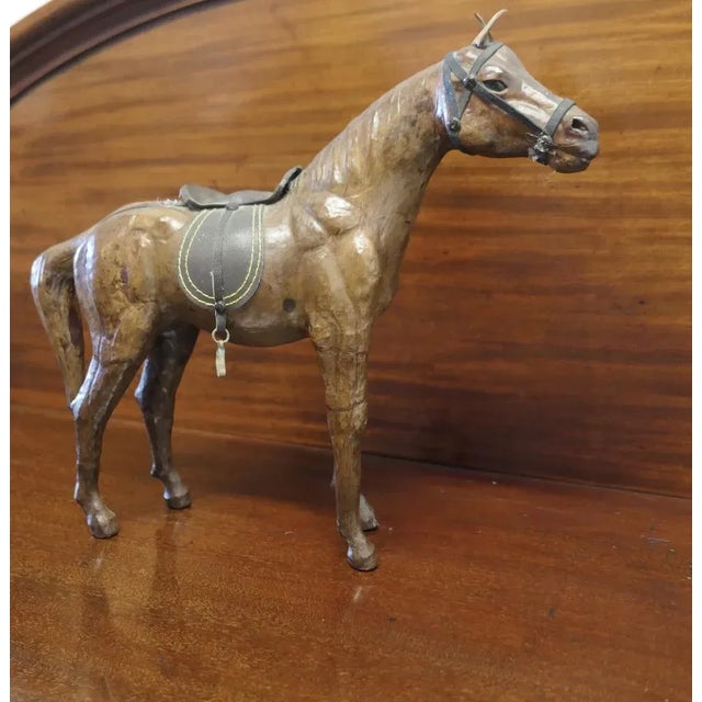 Arts and Crafts Leather Model of a Horse, 1920s For Sale - Image 9 of 9