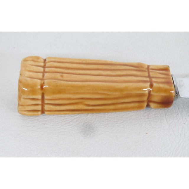 Mid 20th Century Mid Century Modern Argilia Ceramic Handled Cheese Knife For Sale In Miami - Image 6 of 12