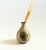 A petite vintage pottery bud vase. Speckled gray glaze with a lovely floral design on one side. Made in Japan by Takahashi...