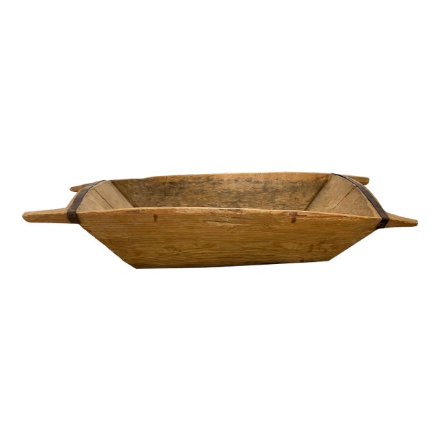 Antique Wooden Kneading Bowl/ Trough For Sale