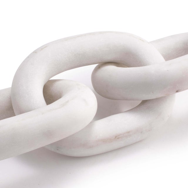 Regina Andrew Atlas Marble Chain in White For Sale - Image 4 of 7