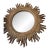 Vintage Syroco Starburst Gilded Gold Mirror MCM 34x34 For Sale