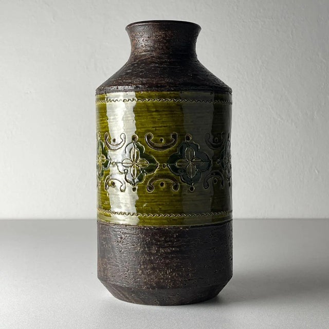 Vintage Ceramic Vase by Aldo Londi for Bitossi, Italy, 1970s For Sale - Image 9 of 13