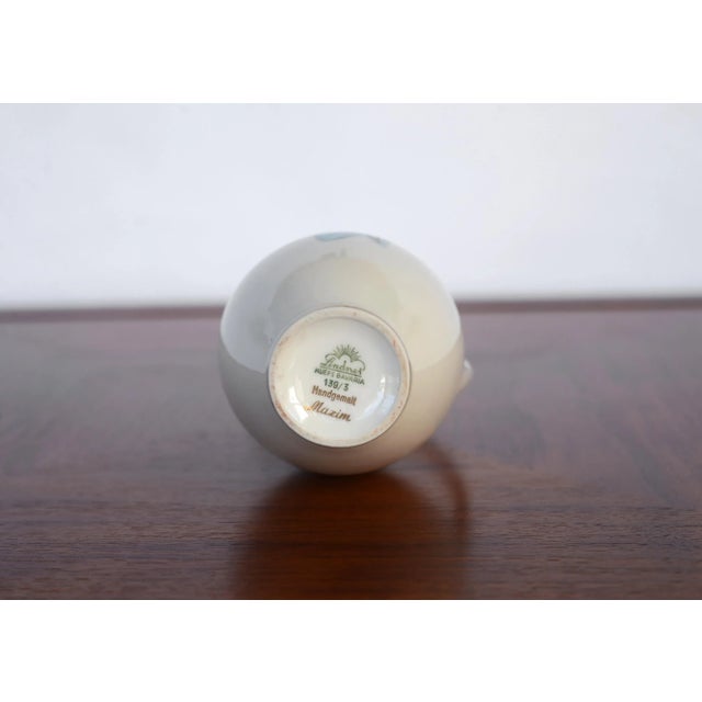 Mid Century Lindner Bavaria Kueps Hand-Painted Smoking Flapper Girl Porcelain Vase For Sale In San Francisco - Image 6 of 7