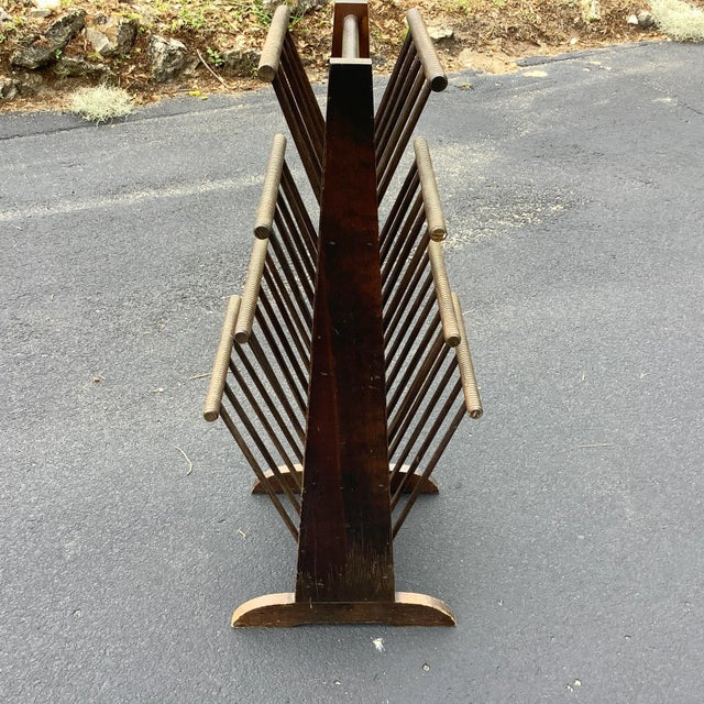 Late 19th Century Vintage Newspaper or Magazine Rack | Chairish