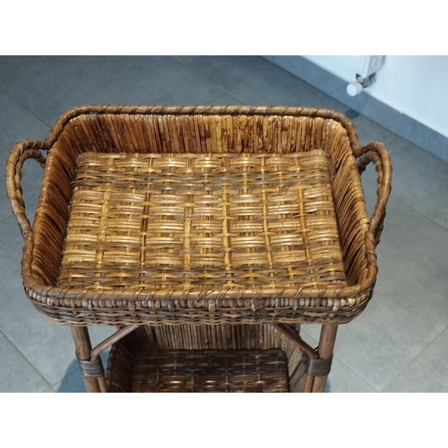 Antique Wicker Side Table, 1890s For Sale - Image 18 of 18