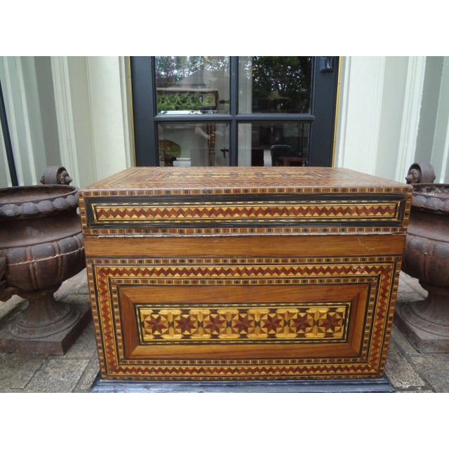 Antique Moroccan Coffer, Trunk or Box For Sale - Image 11 of 13