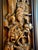 Wood Striking Vintage Chinese Teak Relief Carving Wall Panel Chinoiserie Hollywood Regency Asian Wall Sculpture For Sale - Image 7 of 12