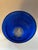 Blue Glass Column Tall Hurricane For Sale - Image 10 of 11
