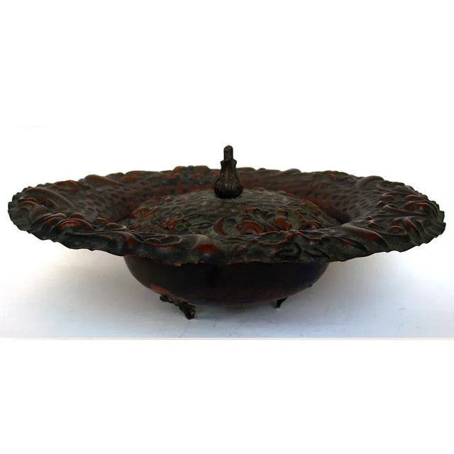 Metal Mid-Century Copper Centerpiece For Sale - Image 7 of 7