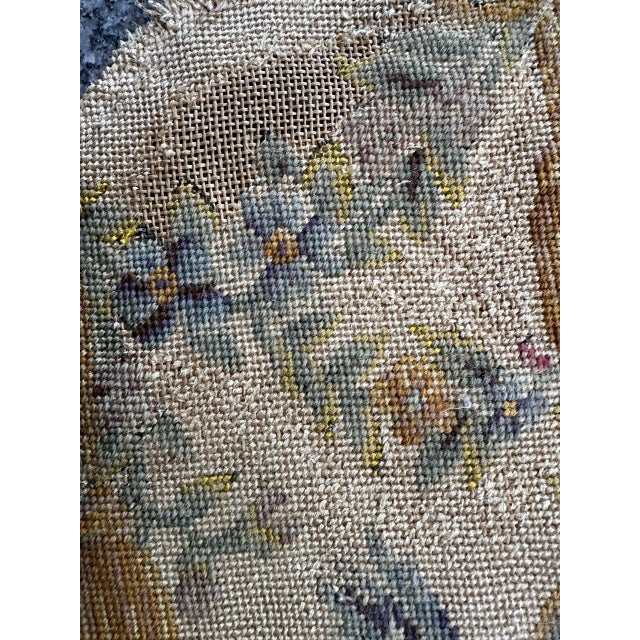 19th Century French Needlepoint Chair Cover Tapestry from Bobyrugs, 1890s For Sale - Image 5 of 11
