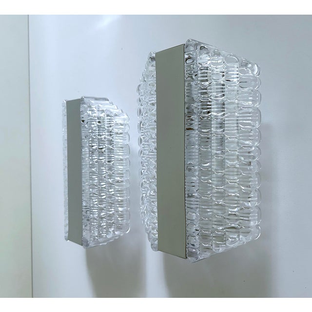 1970s Vintage Bubble Glass Sconces, 1970s, Set of 2 For Sale - Image 5 of 18