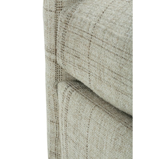 Beige Tatum Tartan Modular Sectional, Oat and Latte Wood Finish For Sale - Image 8 of 12